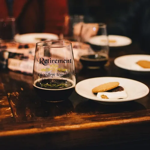 Miniatura 4 de Perfectinsoy Vaso de vino con caja de regalo, regalo de jubilación 2025 para mujeres, compañeras de trabajo, amigas, jefas, enfermeras, regalos