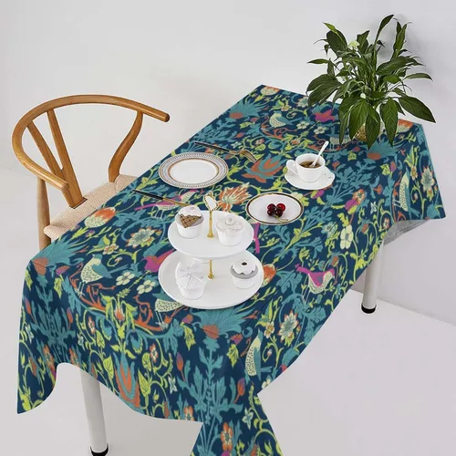 Miniatura 57 de Mantel de Mesa William Morris, Diseño Original William Morris Rústico de Granja Familiar con Estampado Étnico Mínimo para Decoración de Fiesta
