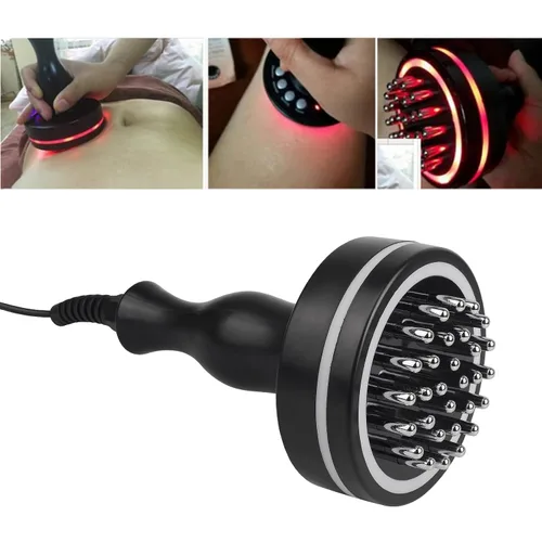 Miniatura 6 de Cepillo Meridian, masajeador eléctrico de espalda con luz roja para celulitis, piel radiante y más suave, con panel de control y cepillo corporal