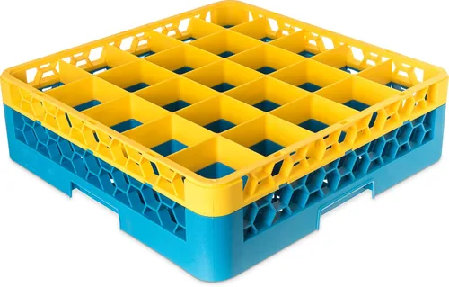 Miniatura 82 de Carlisle FoodService Products RG9-214 OptiClean Estante de vidrio con 9 compartimentos con 2 extensores, 7.12 pulgadas, polipropileno, azul