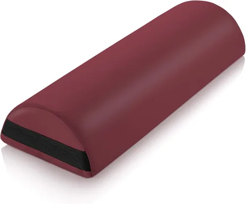 Miniatura 8 de Saloniture Almohadilla de almohada jumbo para mesa de masaje media redonda, para debajo de la rodilla, 26 x 9 x 4.5 pulgadas, color negro