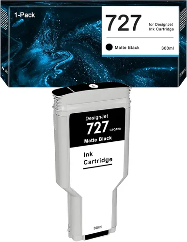 Miniatura 12 de HP 727 - Cartucho de tinta cian F9J76A 727XL compatible con impresoras DesignJet T920 T930 T1500 T1530 T2500 T2530 (paquete de 1, 10.8 fl oz)