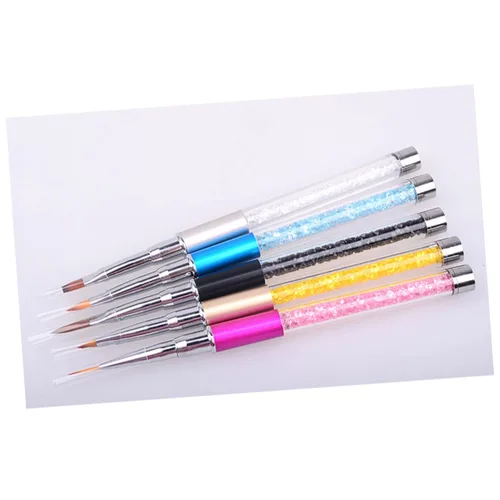 Miniatura 2 de EXCEART pincel de uñas acrílico Nail Liner Bolígrafos bolígrafos de pintura de uñas bolígrafos de arte de uñas bolígrafo de punteo de uñas rotulador