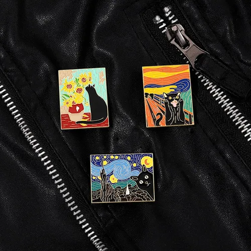 Miniatura 9 de Juego de pines esmaltados de anime, divertidos broches para mochila, chaqueta, ropa, insignias de solapa de dibujos animados, botones estéticos a