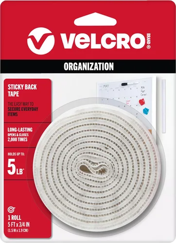 VELCRO Brand - Sujetadores Sticky Back; cinta adhesiva de 3/4 de pulgadas; ideal para el hogar