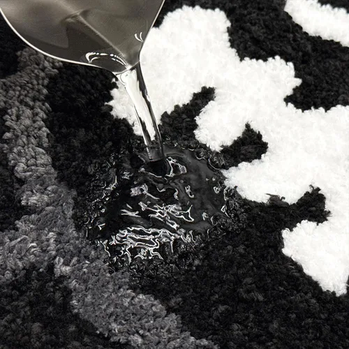 Miniatura 4 de Trippy Alfombra de Cara Feliz Alfombras Geniales Tufted de Secado Rápido Tapetes de Baño para Baño Antideslizantes Tapete de Baño Absorbente de Agua