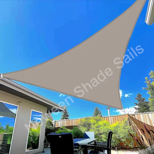 Miniatura 22 de Neween Toldo Vela, 6'7'' x 6'7'' x 6'7'' Toldo Vela Triangular Impermeable para Patio Jardín Terraza Cubierta Pérgola Exterior Toldo Vela 98% Arena