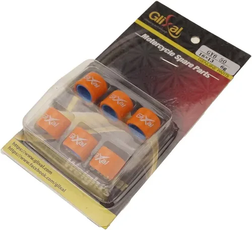 Miniatura 7 de Glixal ATKS-04014 Juego de pesos para variador de alto rendimiento Racing 16x13mm 139QMB GY6 50cc - 100cc para scooter, ciclomotor, ATV (9 gramos)
