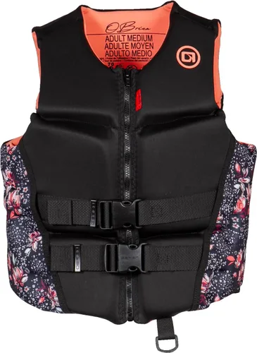 Miniatura 2 de O'Brien Chaleco Salvavidas de Neopreno con Espalda en V Flexible para Mujeres para Deportes Acuáticos, Navegación, Lancha Autopropulsada, Natación