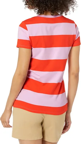 Miniatura 4 de Camiseta de manga corta con cuello redondo y ajuste clásico para mujer, paquete múltiple