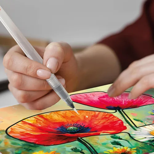 Miniatura 7 de QUOKKA Reusable Water Painting Dementia Activities for Seniors – Alzheimer’s Products for Elderly – Water Doodle Set Vibrant Blooms – Activity Kits
