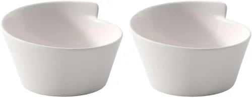 Miniatura 5 de Villeroy & Boch New Wave - Tazón redondo pequeño de arroz de porcelana, 15.5 onzas, color blanco