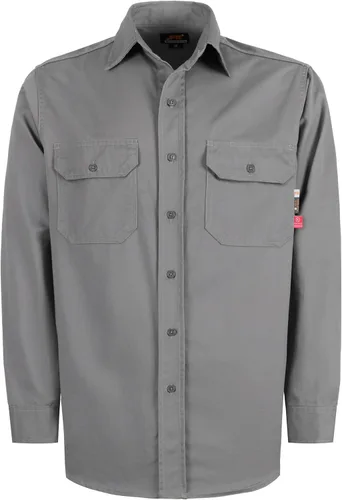Miniatura 15 de KONRECO FR Camisas de botones para hombre con resistencia al fuego HRC2 Camisas de soldadura para hombre