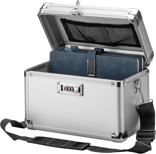 Miniatura 11 de LOCKCURX Caja de seguridad grande – Caja de seguridad con combinación de seguridad, caja de almacenamiento con bloqueo para artículos personales