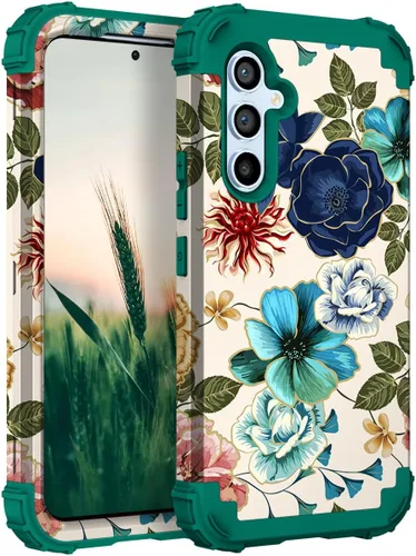 Miniatura 108 de Hocase Funda para Galaxy A37 5G, protección resistente a prueba de golpes, parachoques de goma de silicona suave+funda protectora híbrida