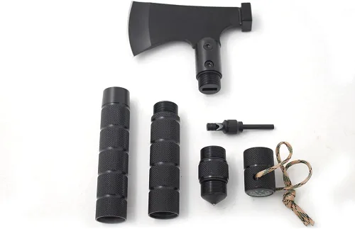 Miniatura 4 de Snake Eye Tactical Hacha de supervivencia plegable portátil para acampar, kit de supervivencia con hacha de hacha de hacha táctica para senderismo