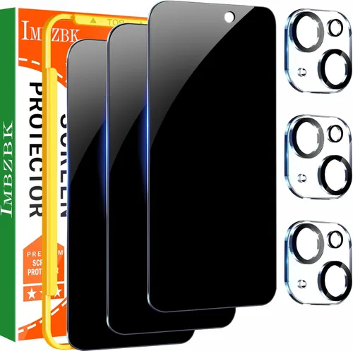 Miniatura 8 de IMBZBK [Eliminación automática de polvo] Paquete de 3 protectores de pantalla de privacidad para iPhone 17 Pro Max [6.9 pulgadas] Accesorios 17 Pro