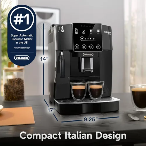 Miniatura 6 de De'Longhi Magnifica Evo - Máquina Automática de Espresso y Café con Espumador de Leche Manual, Molinillo Integrado y Función de Limpieza Automática