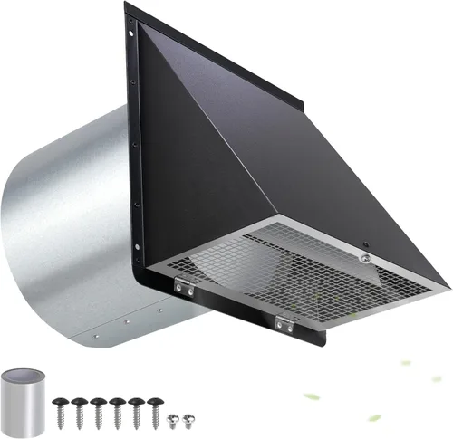 Miniatura 19 de Cubierta de ventilación de secadora de 3 pulgadas con malla y amortiguador, cubierta de ventilación de ventilación de pared, cubierta de ventilación