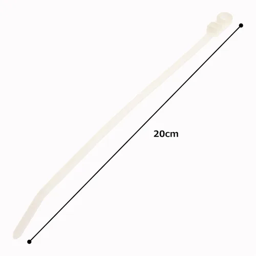 Miniatura 3 de Panduit PLC4H-S25-L Abrazadera Pan-Ty, Nylon 6.6, Sección transversal ligera-pesada, Clasificación Plenum, punta curva, tamaño de tornillo de 1/4