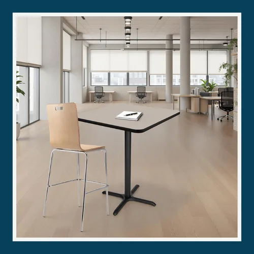 Miniatura 2 de OEF Furnishings OEFCT33636XBGY Mesa de café prémium de grado comercial para restaurante y sala de descanso
