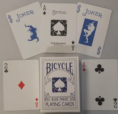 Miniatura 2 de Bicycle Naipes Blue Trace Deck