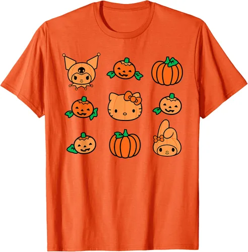 Miniatura 44 de Camiseta de Halloween Hello Kitty My Melody Kuromi Pumpkins