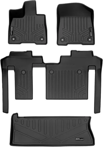 Miniatura 10 de SMARTLINER Alfombrilla de suelo para maletero de carga para todo tipo de clima, detrás de la segunda fila para Toyota Sienna 2011-2012
