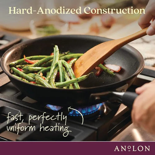 Miniatura 7 de Anolon Advanced Home Sartén Antiadherente de Aluminio Anodizado Duro, 8.5 Pulgadas – Sartén Pequeña Antiadherente para Huevos, Sartén Antiadherente