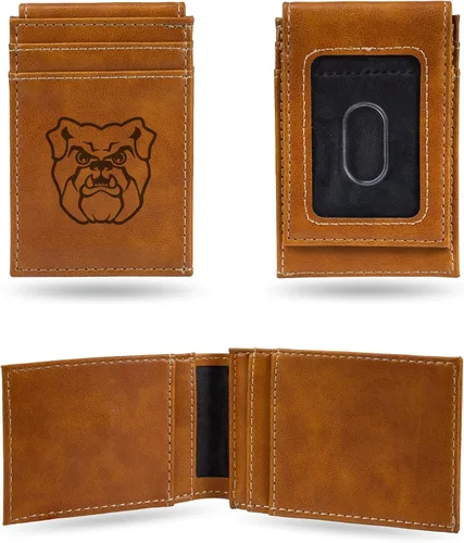 Miniatura 157 de Cartera de bolsillo frontal grabada con láser NCAA - Compacta/Cómoda/Delgada