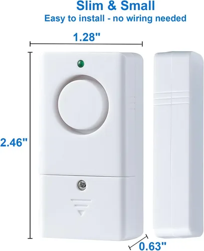 Miniatura 3 de Sensor de alarma de puerta, alarma para puertas al abrir, alarma de puerta de ventana de 120 DB, alarmas de puerta para seguridad de los niños