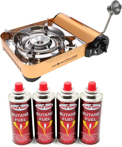 Miniatura 7 de Gas ONE GS-4000P - Estufa de campamento - Estufa de propano o butano de primera calidad con práctica funda de transporte - Patentada - Ideal