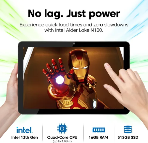 Miniatura 2 de Fusion5 - Tableta de 10.1" con Windows 11 Professional - 16 GB de RAM, SSD de 512 GB, Intel de 13ª generación, Full HD, USB C, Micro HDMI - Tableta
