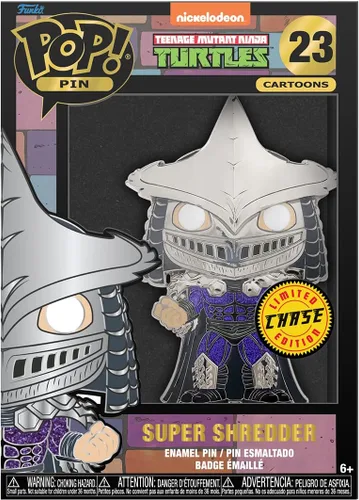 Miniatura 4 de Funko Pop - Pin esmaltado: Tortugas Ninja Mutantes Adolescentes – Super Shredder, brilla en la oscuridad, Chance of Chase – Lindo broche