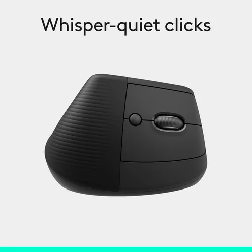 Miniatura 7 de Logitech Lift - Mouse ergonómico vertical, inalámbrico, Bluetooth o receptor USB, clics silenciosos, 4 botones, mouse inalámbrico para mano derecha