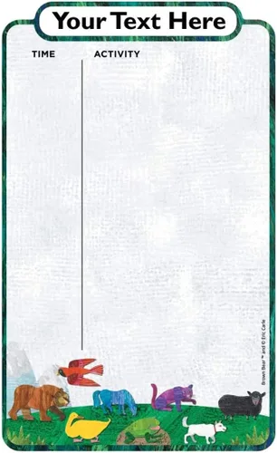 Miniatura 9 de Oliver's Label - Calcomanía de pared laminada de borrado en seco, 17.45 x 11 pulgadas, planificador diario personalizado para niños, pizarra blanca