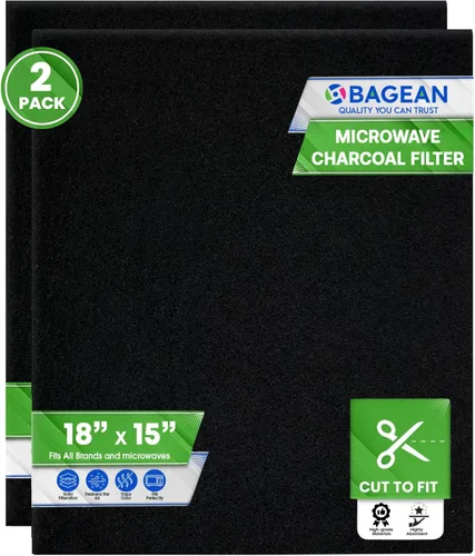 Miniatura 7 de Filtro de repuesto para microondas cortado a medida, filtro de carbón activado de 18 x 15 pulgadas para Samsung GE, LG, Frigidaire, Whirlpool y más