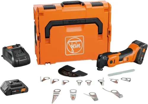 Fein MultiMaster AMM 700 1.7 Q Autoglas AS inalámbrico para reparaciones automotrices, extracción de parabrisas y trabajo de carrocería - Sistema