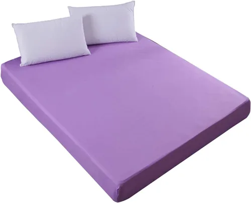 Miniatura 10 de Protector de colchón impermeable para cama transpirable con bolsillo profundo de hasta 12.0 in (negro, doble)