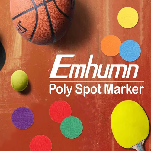 Miniatura 9 de Marcadores de punto Emhumn de 4 pulgadas y 9 pulgadas de polietileno para puntos de agilidad para entrenamiento en gimnasio/educación física, baile