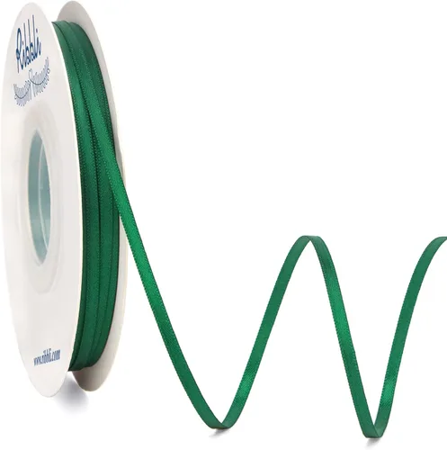 Miniatura 14 de Ribbli - Cinta de satén de doble cara dorada, 1/8 pulgadas x 50 yardas, uso para ramo de lazos, envoltura de regalos, decoración de tarjetas