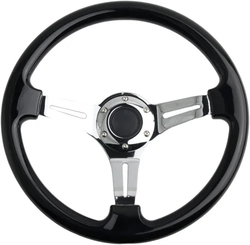 Miniatura 4 de Volante de Carreras de Coche de 6 Pernos Marco de Radios Neo Cromado Arcoíris Volante Universal de Posventa Compatible con Coche y Juego