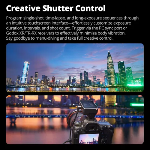 Miniatura 7 de Godox X3 Pro C X3Pro C TTL GODOX Trigger inalámbrico para Canon, pantalla táctil LCD de 2.4 pulgadas, batería de iones de litio de 2930 mAh