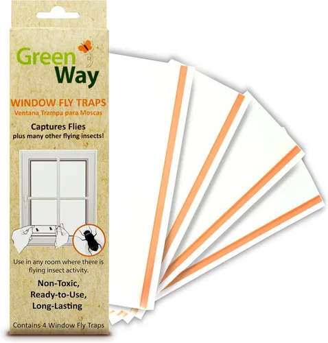 Miniatura 6 de Greenway - Trampas adhesivas para moscas de ventana, para mosquitos y moscas, control de moscas no tóxico, seguro para niños y mascotas, perfecto