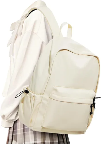 Miniatura 10 de Mochila escolar negra para niñas, niños, escuela secundaria, universidad, mochila para libros, linda mochila estética, bolsa ligera, impermeable