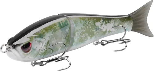 Miniatura 37 de Señuelos Bassdash SwimShad Glide articulados Swimbait Lubina Cachorro Salmón Trucha Almizclado Señuelo de Pesca Bajo Largemouth