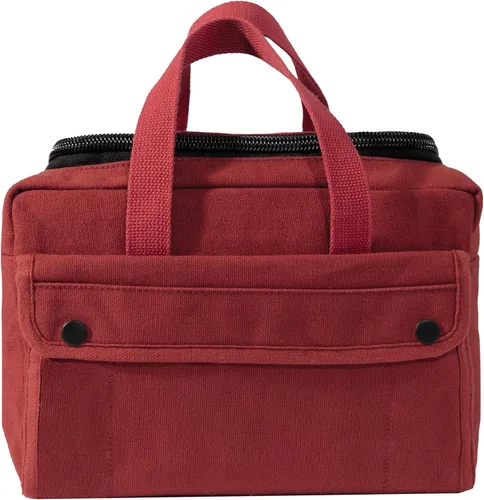 Miniatura 5 de Rothco Bolsa de herramientas mecánicas de boca ancha con cremallera de latón, construcción de lona resistente, ideal para almacenamiento y Negro