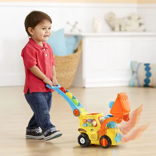 Miniatura 5 de VTech Pop-a-Balls Push & Pop Bulldozer, Amarillo