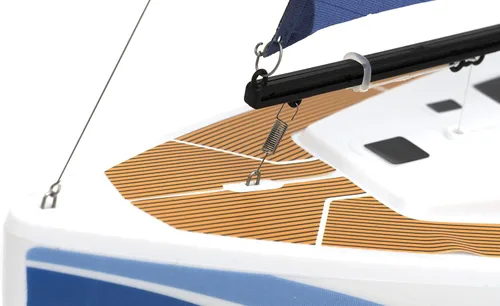 Miniatura 7 de Voyager 280 2.4GHz RC Motor Powered Velero en azul - 17.5" de alto