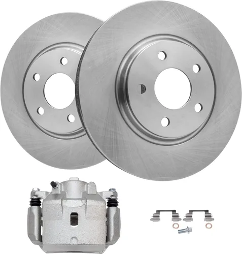 Miniatura 18 de Detroit Axle - Rotores de freno de disco trasero + pinza de freno de disco del lado del pasajero trasero de repuesto para Acura TL Honda Element